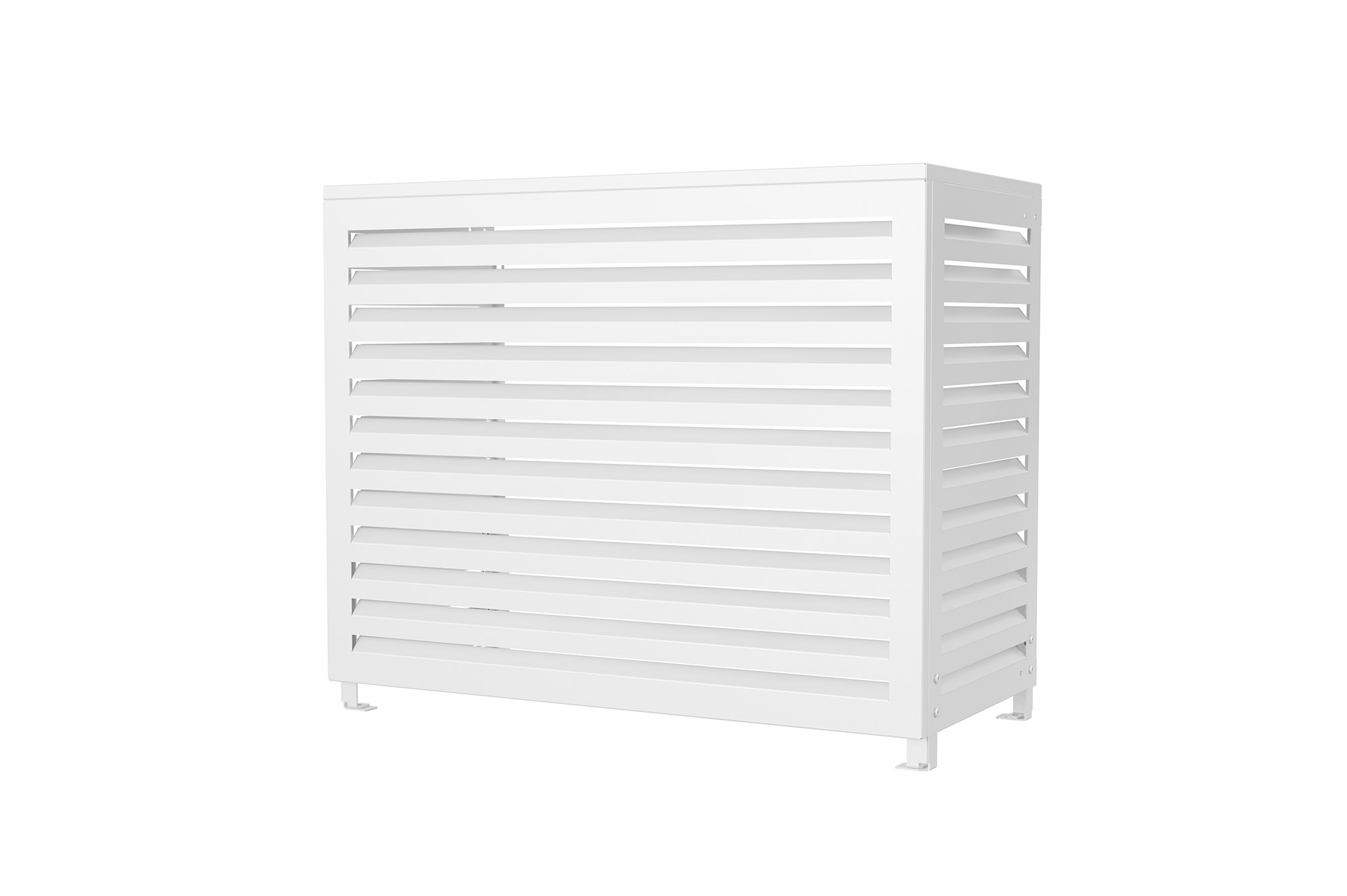 Aneto white aluminum air conditioner cover - size M 16