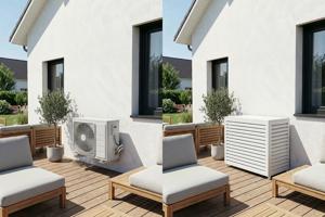 Air Conditioner & Heat Pump Cover ANETO Aluminium White - Size M 13