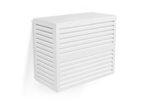 Cache clim & pompe à chaleur ANETO aluminium blanc - taille L 2