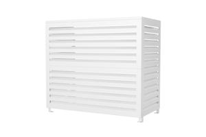 Cache clim & pompe à chaleur ANETO aluminium blanc - taille L 15