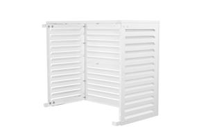 Cache clim & pompe à chaleur ANETO aluminium blanc - taille L 5