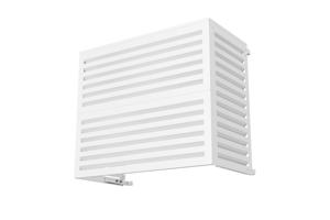 Cache clim & pompe à chaleur ANETO aluminium blanc - taille L 14