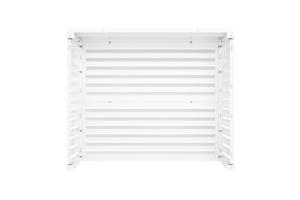 Cache clim & pompe à chaleur ANETO aluminium blanc - taille L 6