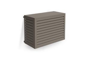 Skydd För Luftkonditionering Och Värmepump ANETO Aluminium Taupe - Storlek S 2