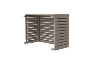 Skydd För Luftkonditionering Och Värmepump ANETO Aluminium Taupe - Storlek S 5