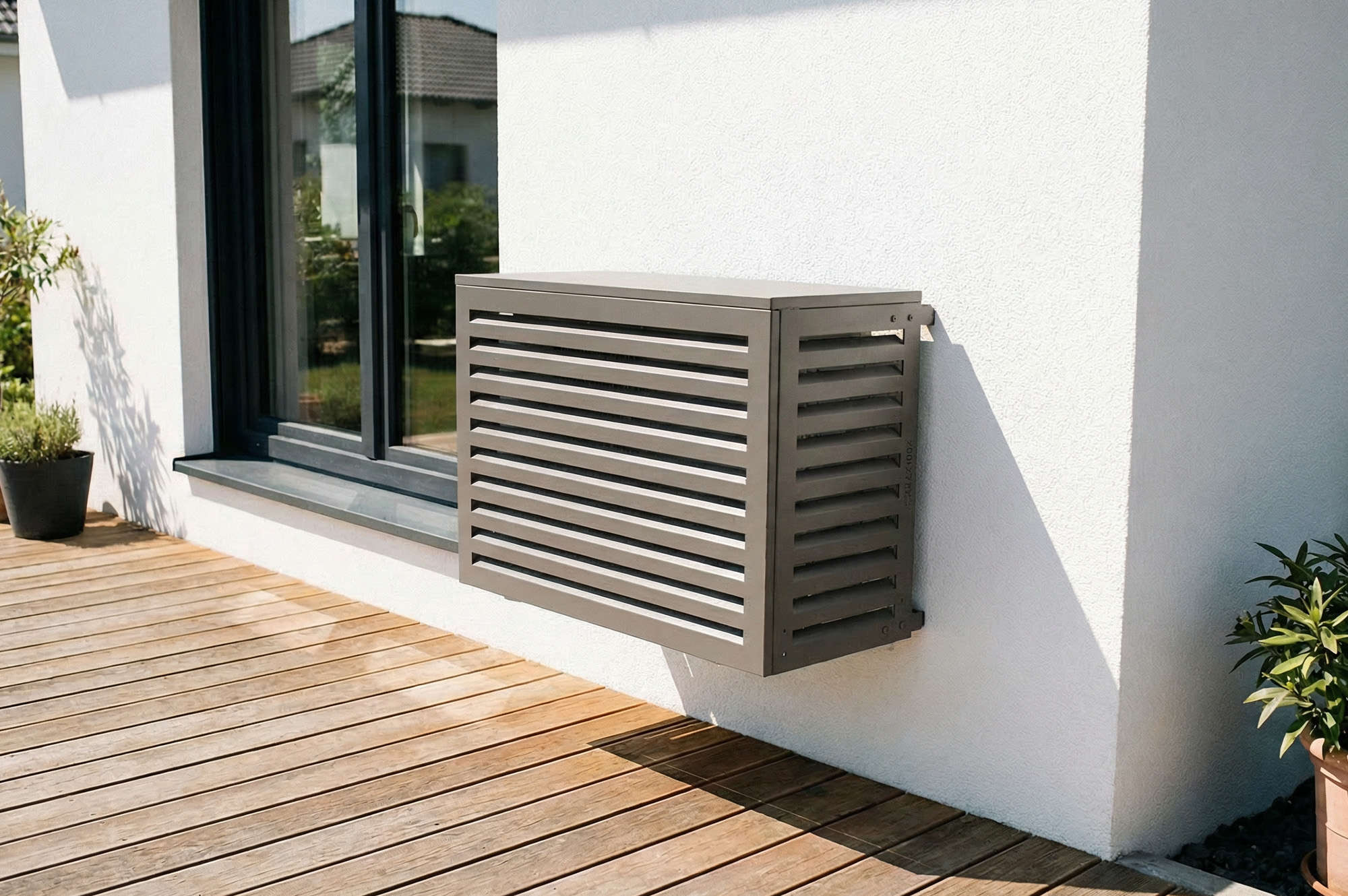 Cache clim aluminium taupe Aneto - taille S 4