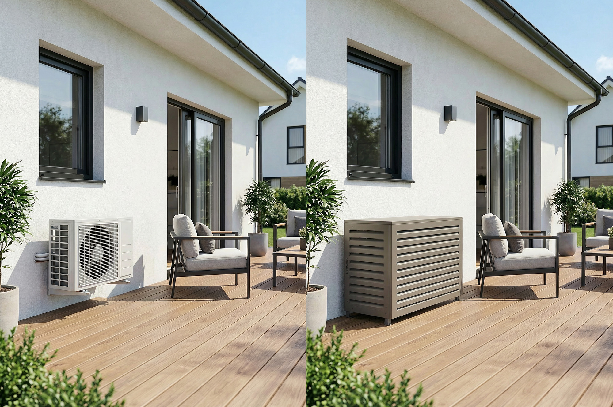 Cache clim aluminium taupe Aneto - taille S 12