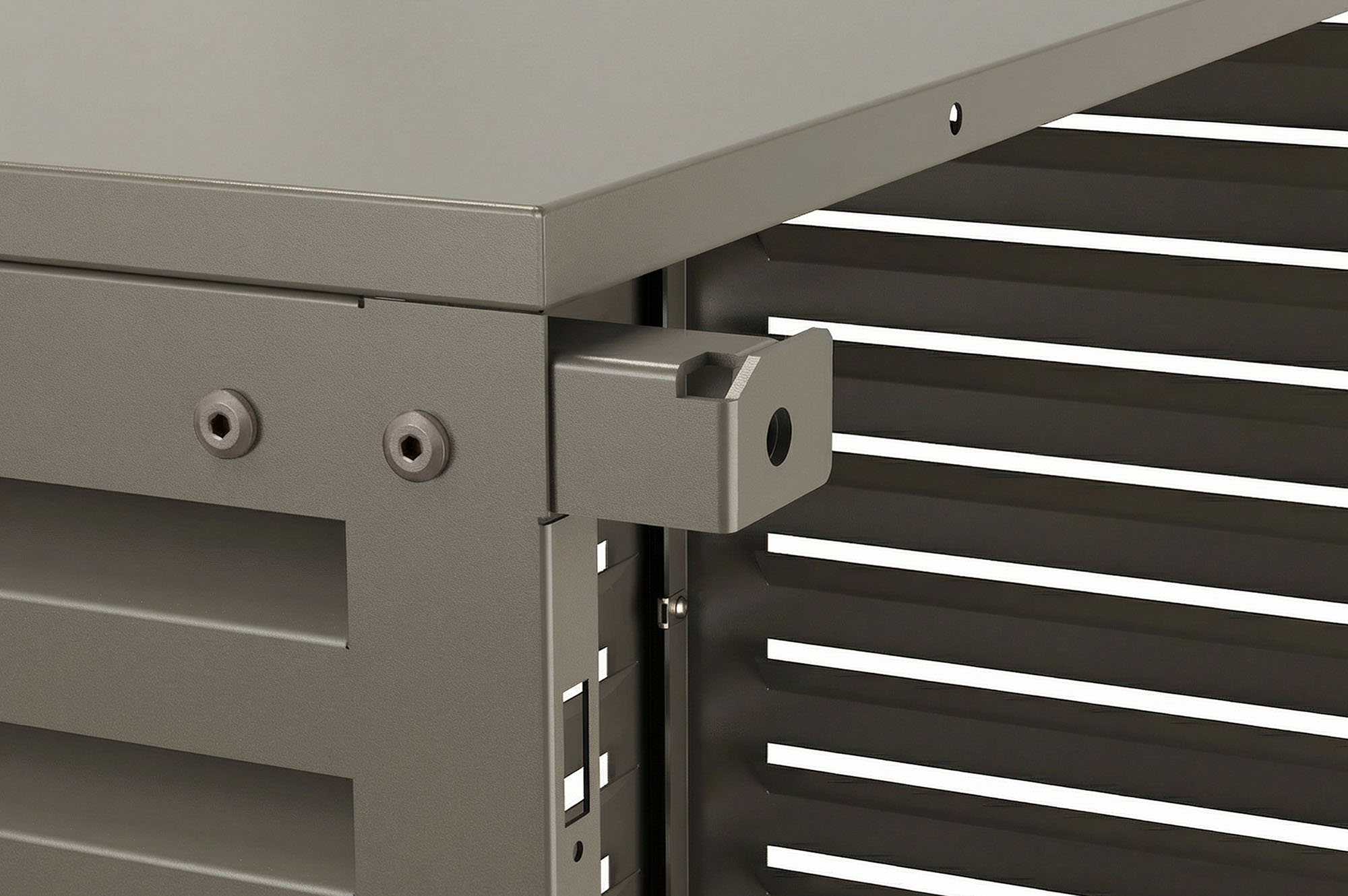 Cache clim aluminium taupe Aneto - taille M 10