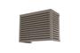 Cache clim aluminium taupe Aneto - taille M 14