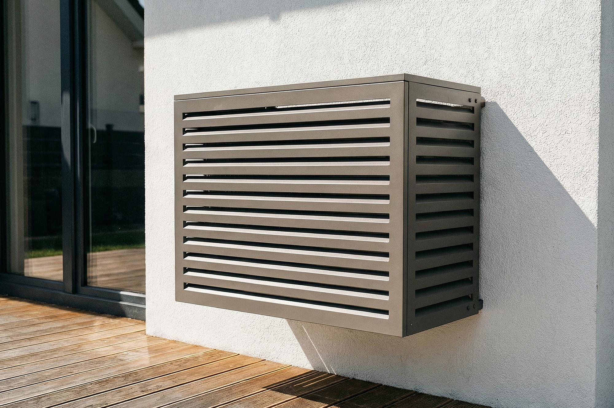 Cache clim aluminium taupe Aneto - taille M 4