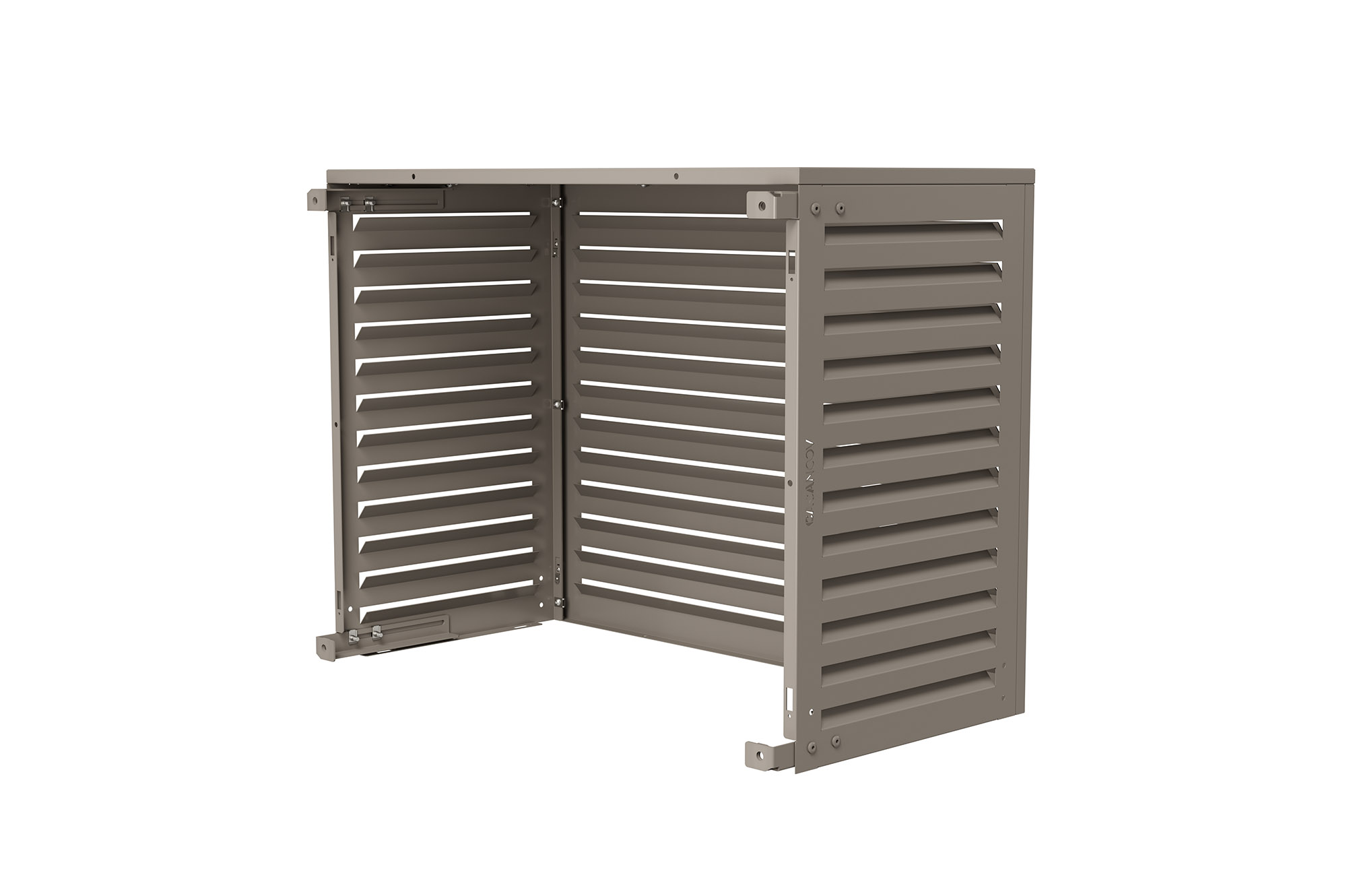 Cache clim aluminium taupe Aneto - taille M 5