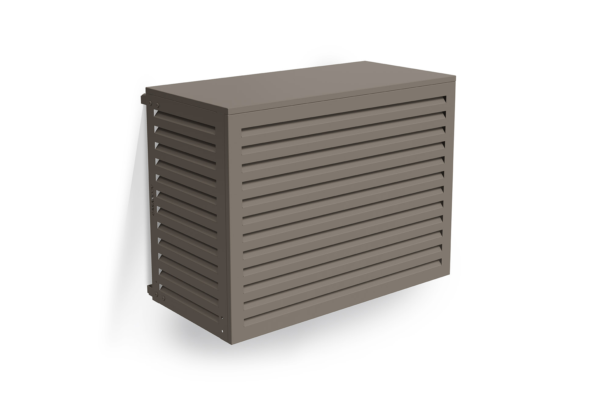 Cache clim aluminium taupe Aneto - taille M 2