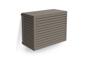 Cache clim aluminium taupe Aneto - taille M 2