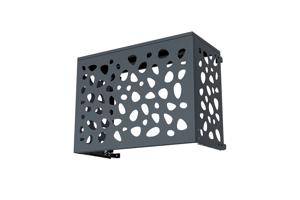 Cache clim & pompe à chaleur ANETO SUNNY aluminium gris - taille S 13