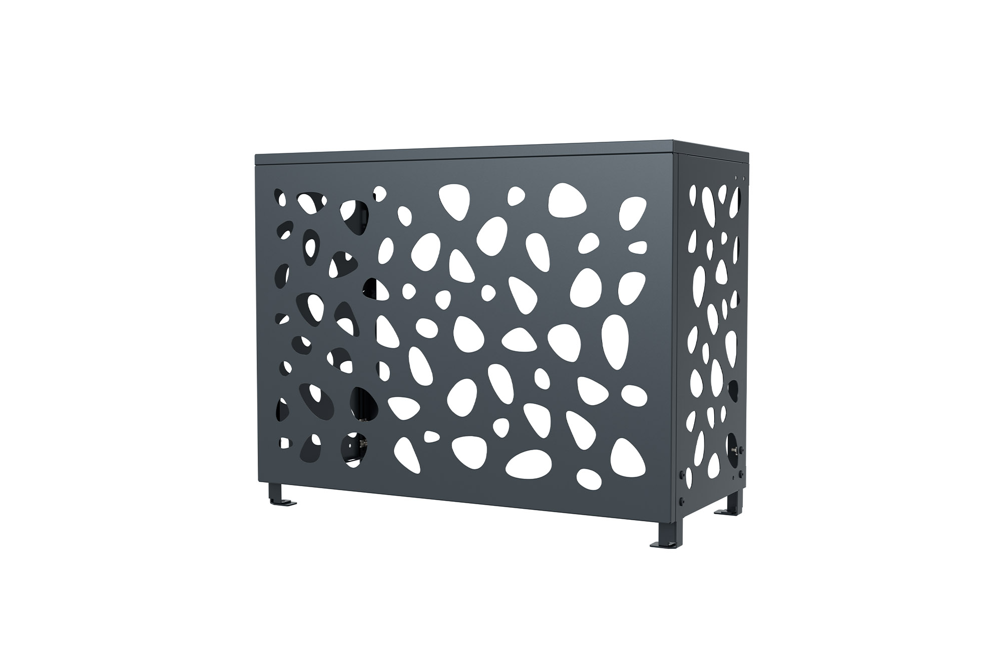 Aneto Sunny gray aluminum air conditioning cover - size S 14