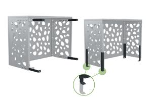 Cache clim & pompe à chaleur ANETO SUNNY aluminium gris - taille S 8