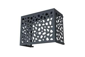 Cache clim & pompe à chaleur ANETO SUNNY aluminium gris - taille M 13