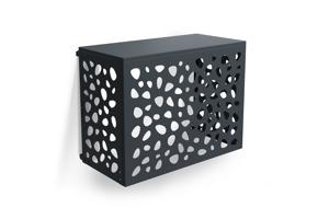 Cache clim & pompe à chaleur ANETO SUNNY aluminium gris - taille M 2