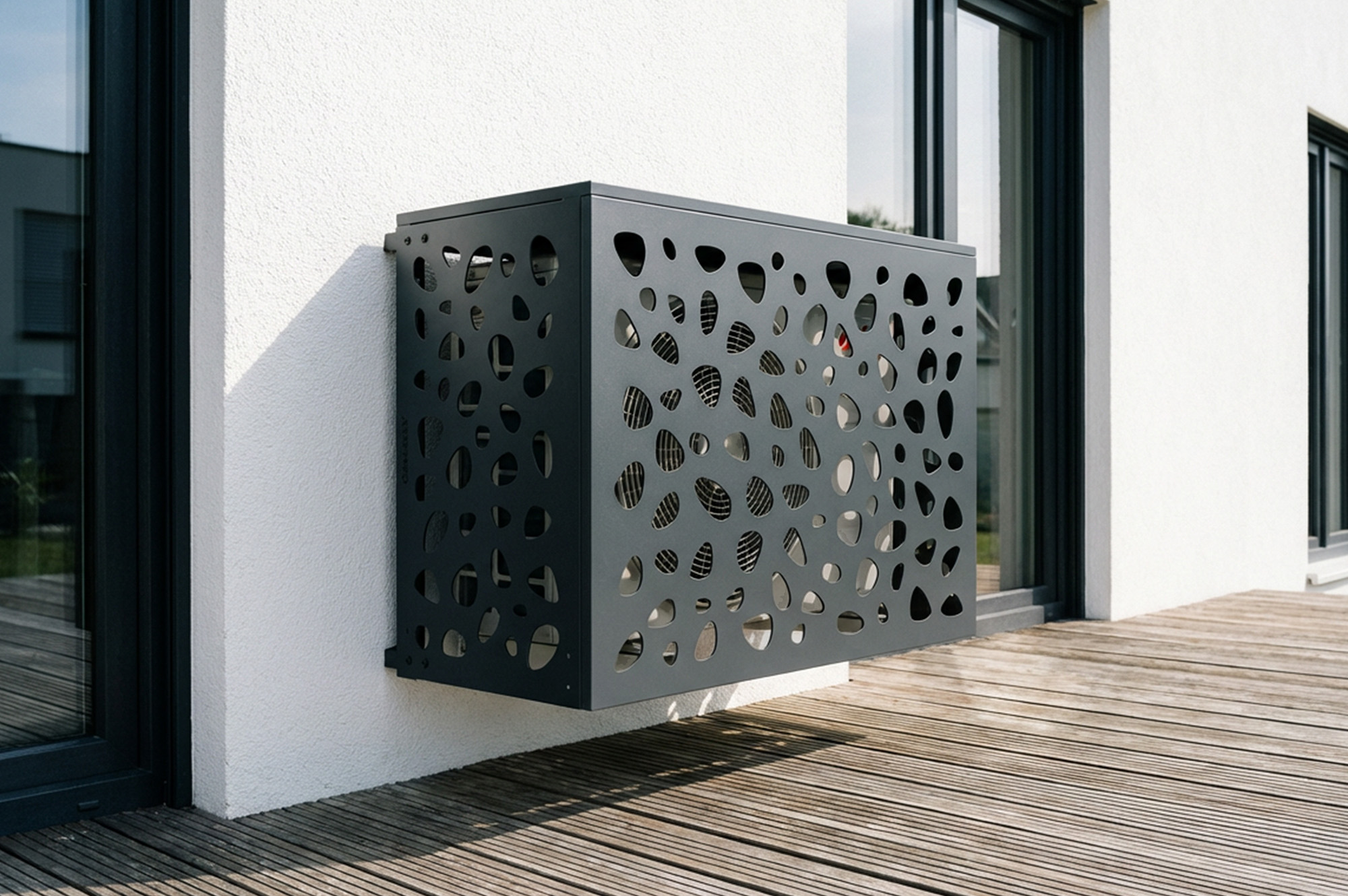 Aneto Sunny gray aluminum air conditioning cover - size M 4