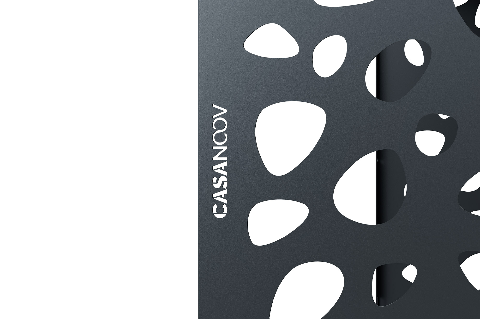 Cache clim aluminium gris Aneto Sunny - taille L 11