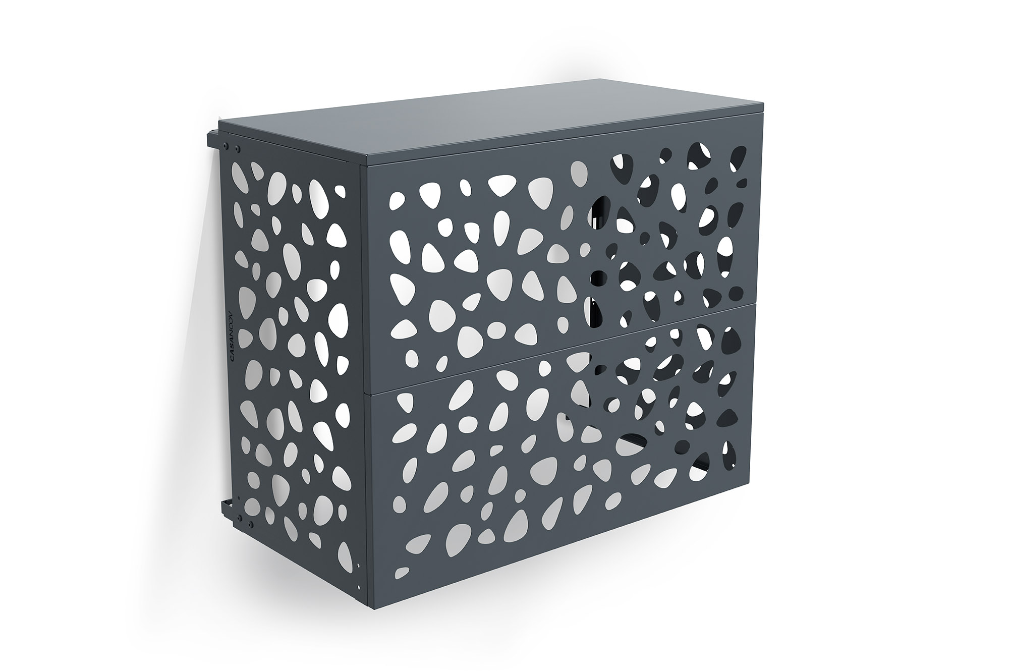 Cache clim aluminium gris Aneto Sunny - taille L 2