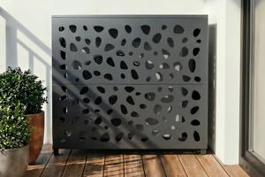 Air Conditioner & Heat Pump Cover ANETO SUNNY Aluminium Grey - Size L main image