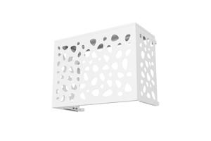 Cache clim & pompe à chaleur ANETO SUNNY aluminium blanc - taille S 13