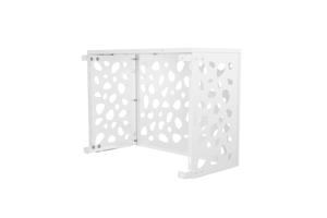 Cache clim & pompe à chaleur ANETO SUNNY aluminium blanc - taille S 5