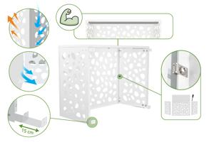 Air Conditioner & Heat Pump Cover ANETO SUNNY Aluminium White - Size M 9