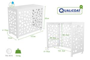 Air Conditioner & Heat Pump Cover ANETO SUNNY Aluminium White - Size M 3