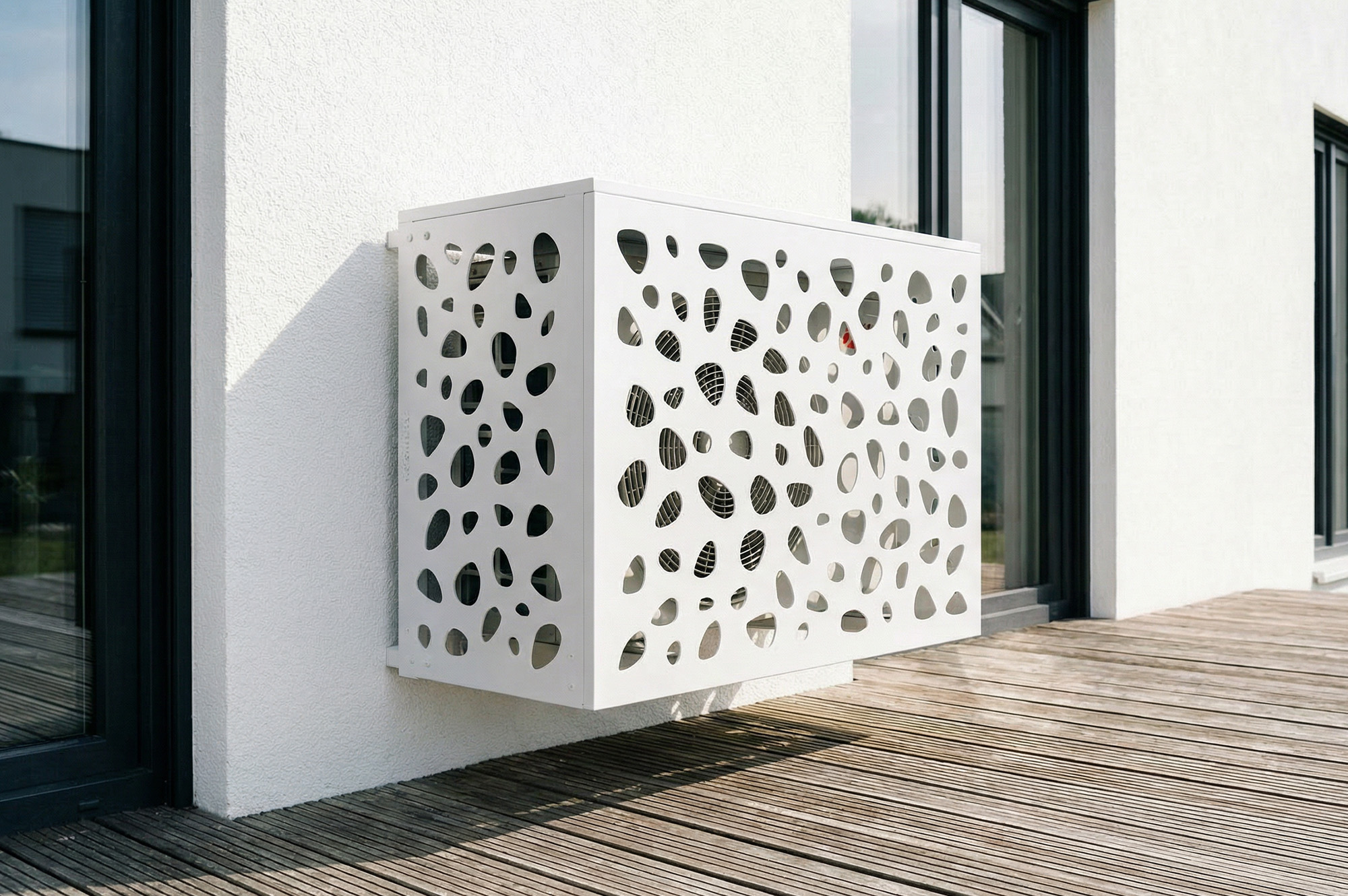 Aneto Sunny white aluminum air conditioning cover - size M 4