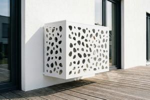 Air Conditioner & Heat Pump Cover ANETO SUNNY Aluminium White - Size M 4