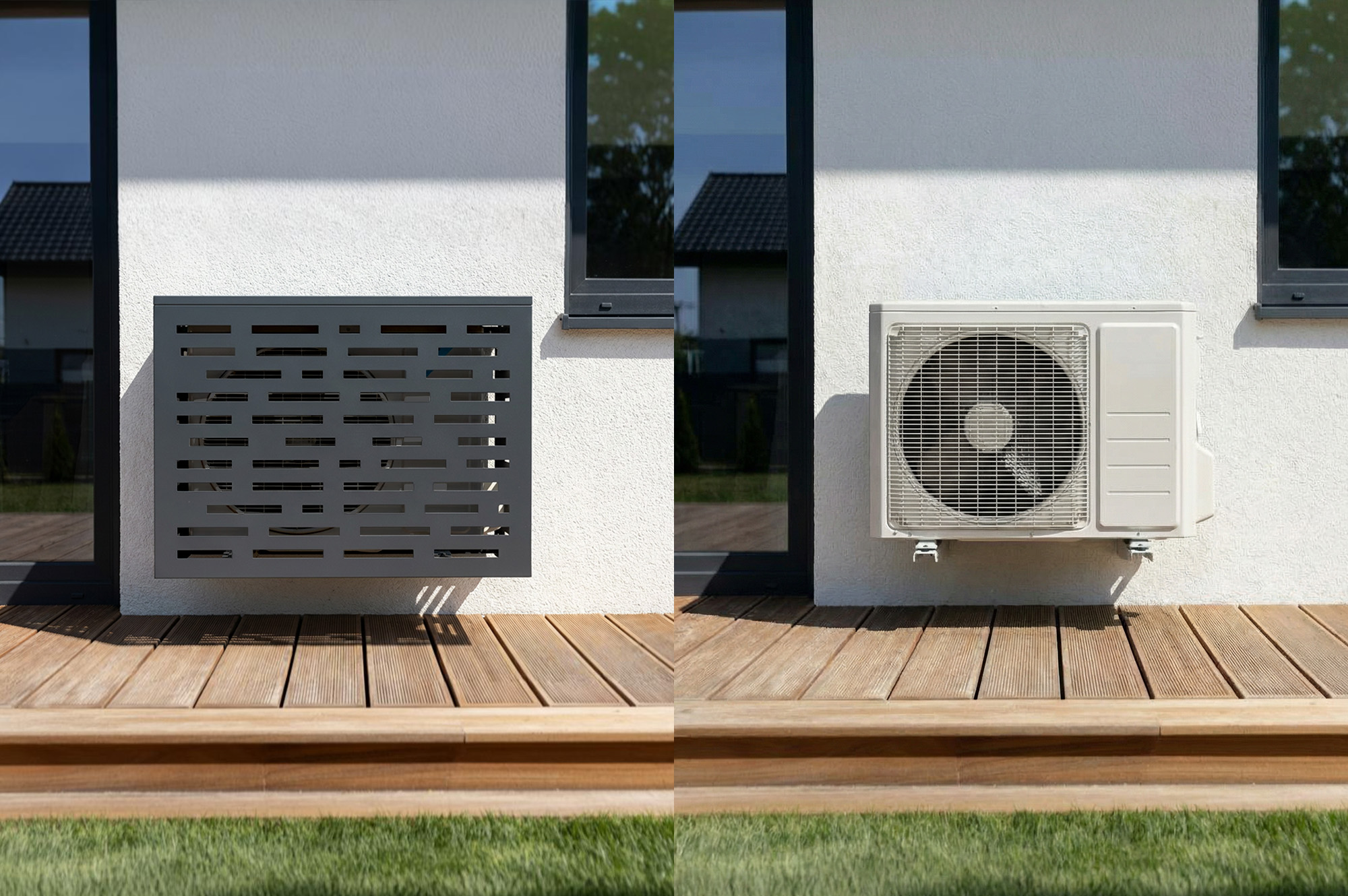 Aneto Arlberg gray aluminum air conditioning cover - size S 12