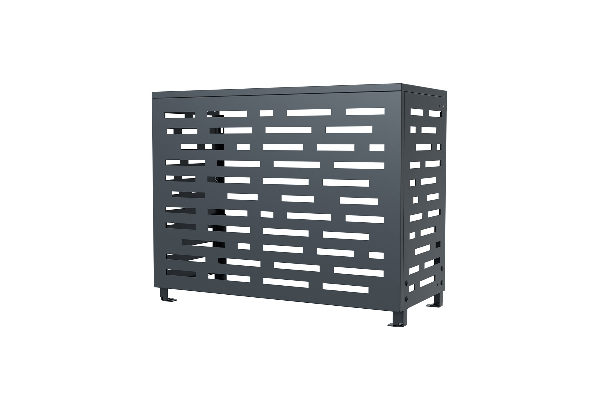 Aneto Arlberg gray aluminum air conditioning cover - size S 14