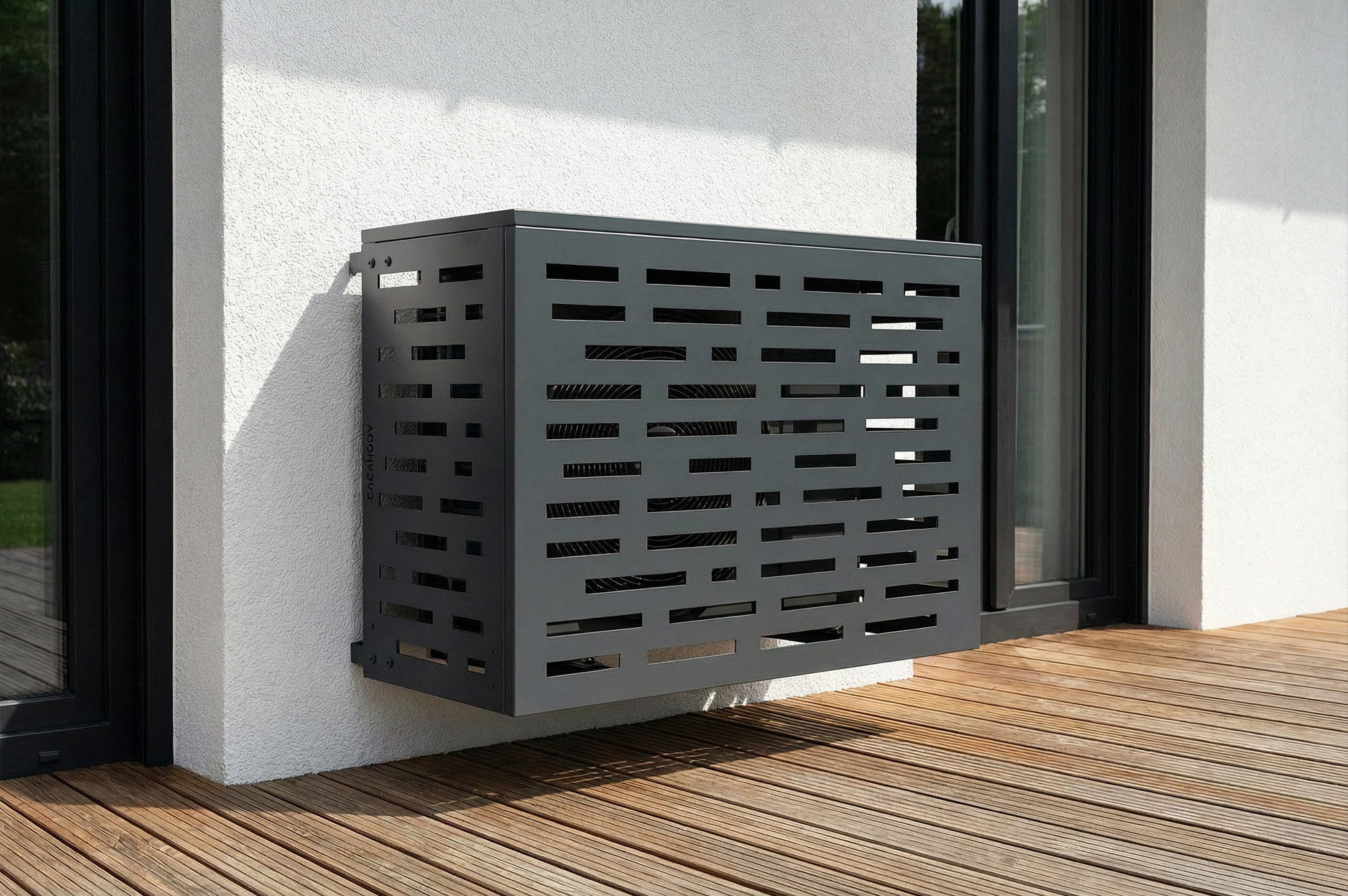 Aneto Arlberg gray aluminum air conditioning cover - size S 4