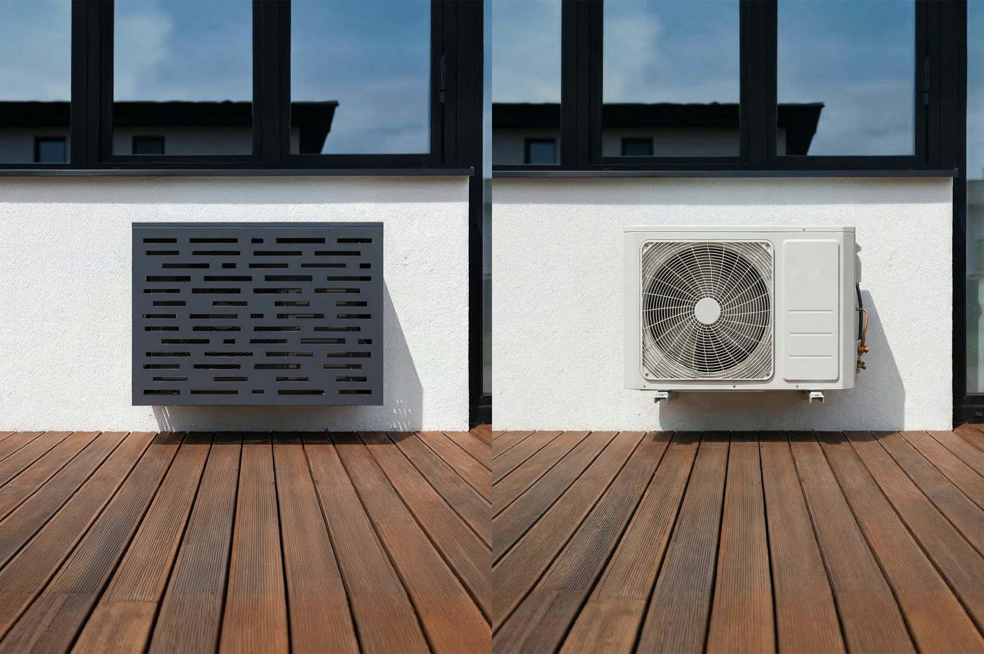 Aneto Arlberg gray aluminum air conditioning cover - size M 12