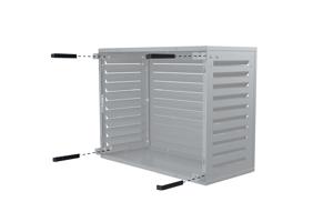Capac aer condiționat din aluminiu gri Aneto cu panou inferior - mărimea S 8