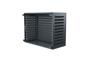 Aneto grey aluminum air conditioner cover with bottom panel - size S 5
