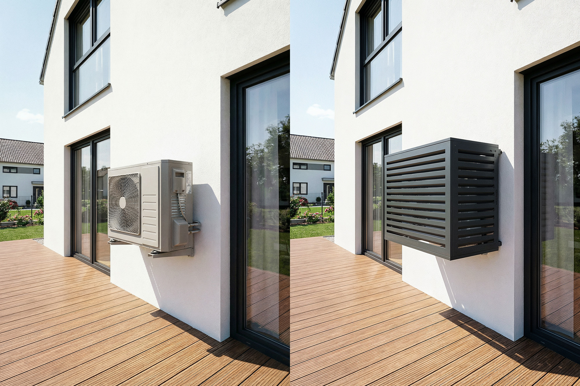 Cache clim aluminium gris Aneto avec face inférieure - taille M 12