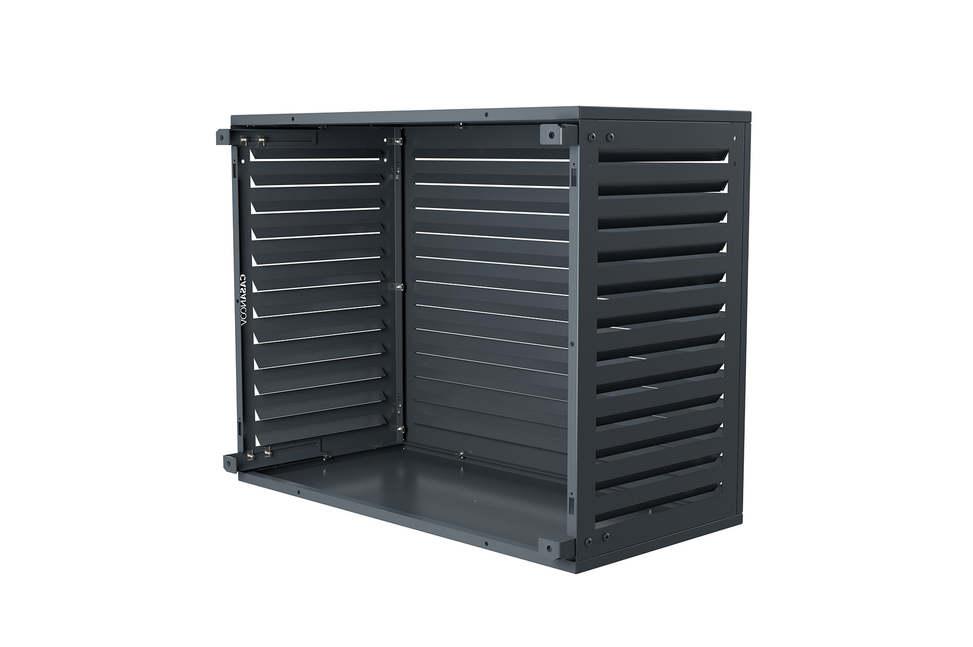 Cache clim aluminium gris Aneto avec face inférieure - taille M 5