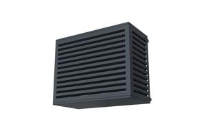 Capac aer condiționat Aneto gri din aluminiu cu panou inferior - mărimea M 14