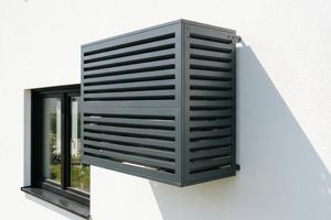 Skydd För Luftkonditionering Och Värmepump ANETO Aluminium Grå med Bottenpanel - Storlek L 15