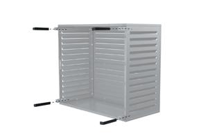 Skydd För Luftkonditionering Och Värmepump ANETO Aluminium Grå med Bottenpanel - Storlek L 8