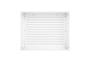 Aneto white aluminum air conditioner cover with bottom panel - size M 6