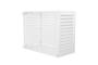Aneto white aluminum air conditioner cover with bottom panel - size M 5