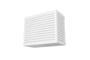 Aneto white aluminum air conditioner cover with bottom panel - size M 14