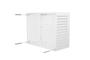Aneto white aluminum air conditioner cover with bottom panel - size M 8