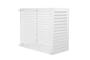 Aneto white aluminum air conditioner cover with bottom panel - size L 5
