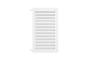 Aneto white aluminum air conditioner cover with bottom panel - size L 7