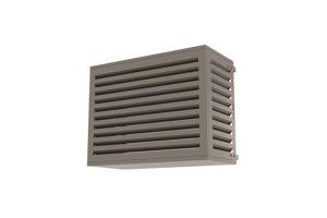 Air Conditioner & Heat Pump Cover ANETO Aluminium Taupe with Bottom Panel - Size S 14